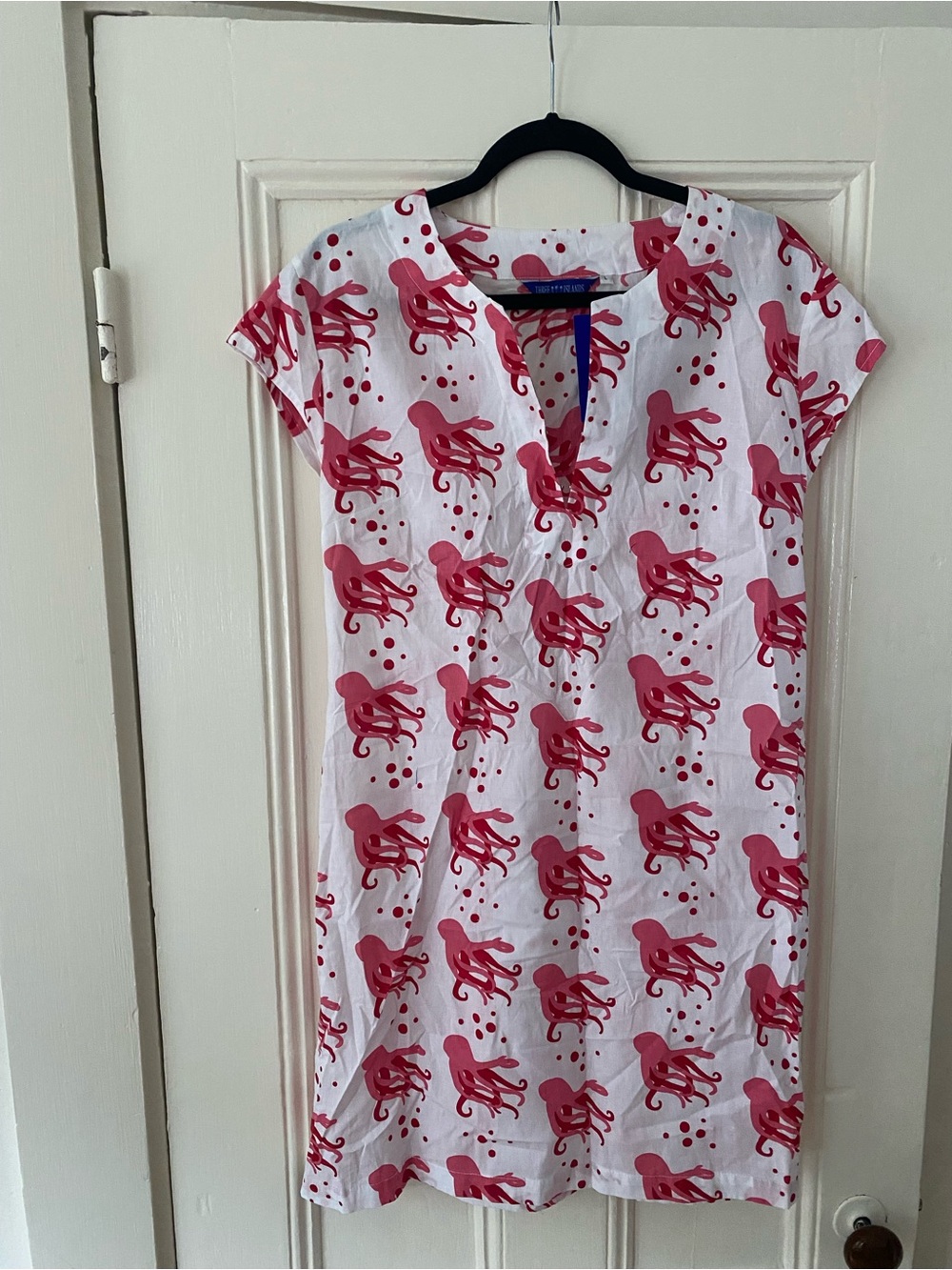 Three Islands Nantucket Dress with Octopus Print
